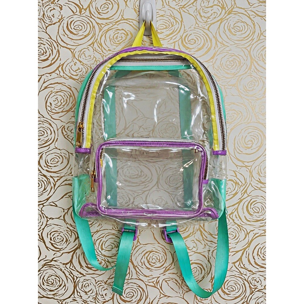 Stoney Clover Lane X Clear Backpack Zip, Adjustable Straps, Top Handle